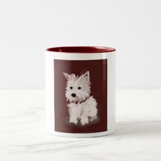 Caneca De Café Em Dois Tons Westie