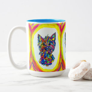 Caneca De Café Em Dois Tons Westie BG Love Mug