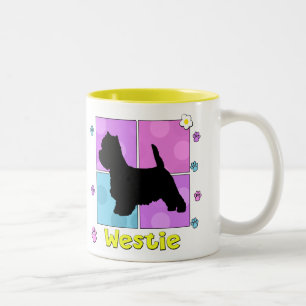 Caneca De Café Em Dois Tons Westie Groovy