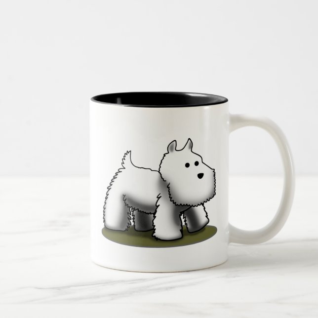Caneca De Café Em Dois Tons Westie menor (Direita)