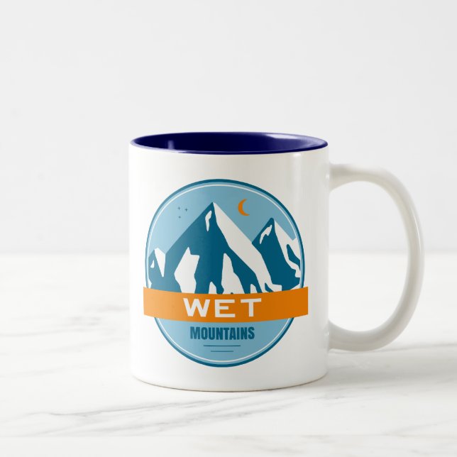 Caneca De Café Em Dois Tons Wet Mountain Colorado (Direita)