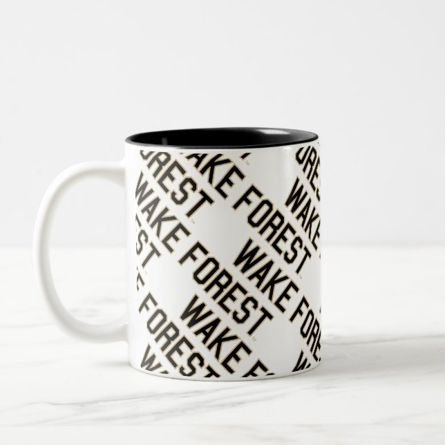 Caneca De Café Em Dois Tons WFU | Floresta Acordar (Esquerda)