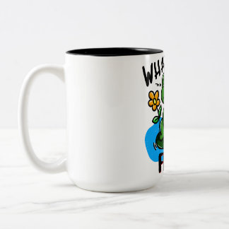 Caneca De Café Em Dois Tons What the frog?