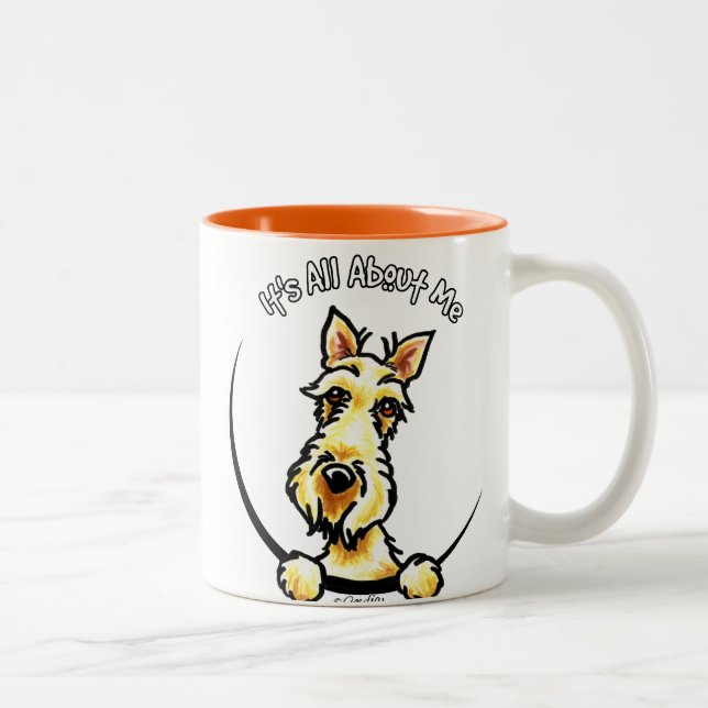 Caneca De Café Em Dois Tons Wheaten Scottie IAAM (Direita)