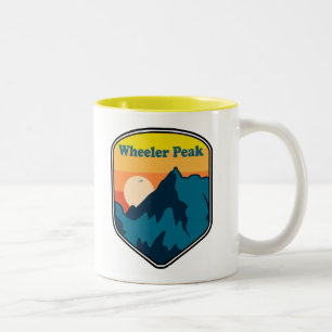 Caneca De Café Em Dois Tons Wheeler Pico Novo México Surgimento do Sol