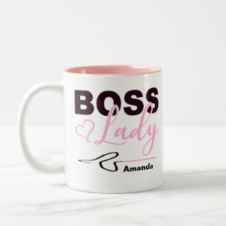 Caneca De Café Em Dois Tons Whip Lady Boss Rosa Personalizado
