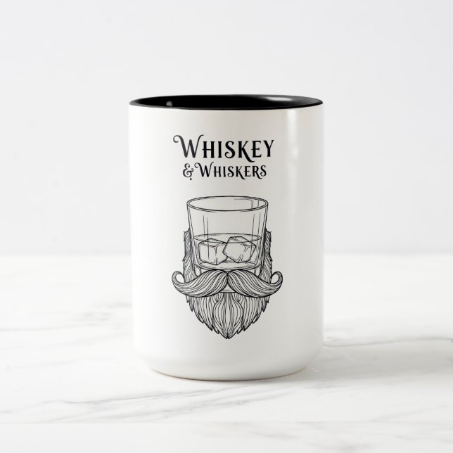 Caneca De Café Em Dois Tons Whiskey e Whiskers (Centro)