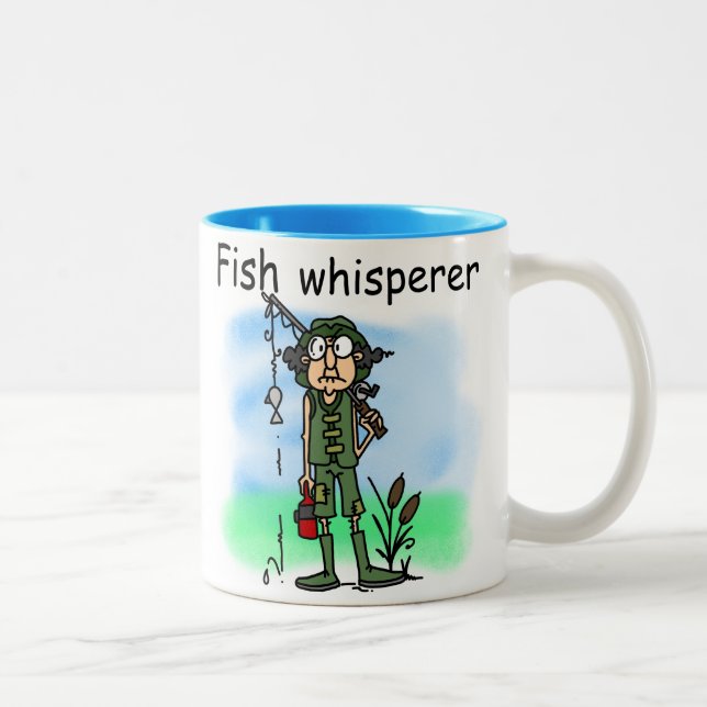 Caneca De Café Em Dois Tons Whisperer dos peixes (Direita)