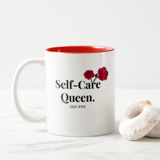 Caneca De Café Em Dois Tons White - Rainha de Autoatendimento - Mug