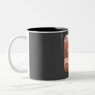 Caneca De Café Em Dois Tons White Rim Trail � Souvenir um motociclista de Utah