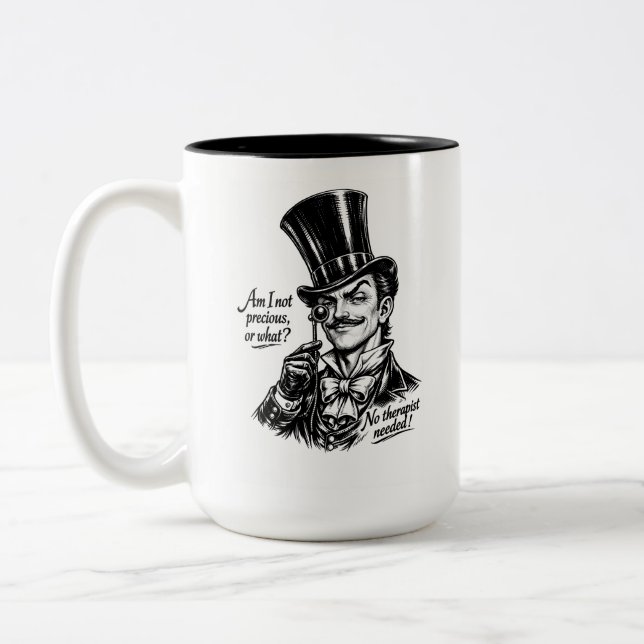 Caneca De Café Em Dois Tons Who's precious?! Oh yes—you know! (Esquerda)