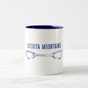 Caneca De Café Em Dois Tons Wichita Mountain Rock Escalando rapidamente