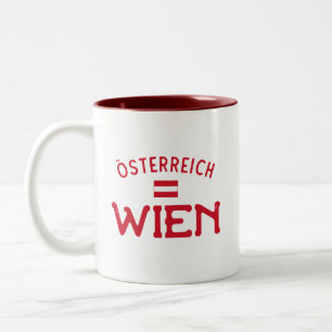 Caneca De Café Em Dois Tons Wien Osterreich, em dificuldades (Viena, Áustria)