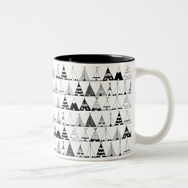 Caneca De Café Em Dois Tons Wigwam inspirado (Direita)