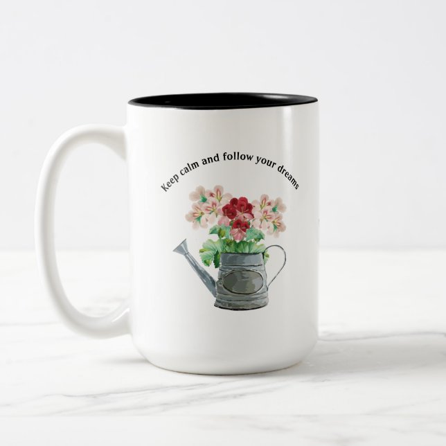 Caneca De Café Em Dois Tons Wild flower blooming (Esquerda)