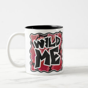 Caneca De Café Em Dois Tons Wild Me Cobra Black and Red Impressão