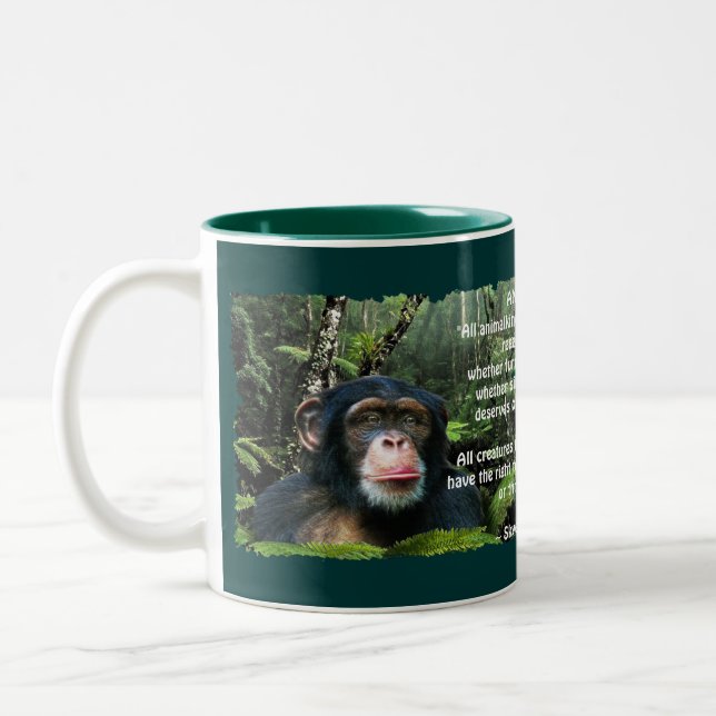 Caneca De Café Em Dois Tons Wildlife Poem Mug (Esquerda)