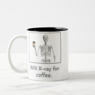 Caneca De Café Em Dois Tons Will X-ray para café: Rad Tech Humor