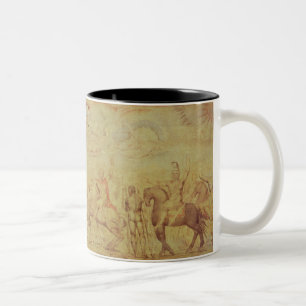 Caneca De Café Em Dois Tons William Blake   o país das fadas Queene