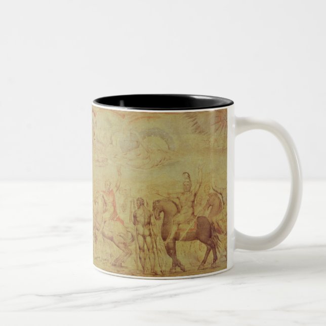Caneca De Café Em Dois Tons William Blake | o país das fadas Queene (Direita)