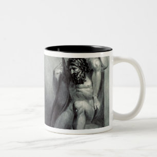 Caneca De Café Em Dois Tons William Blake Tiriel, carregado de volta ao