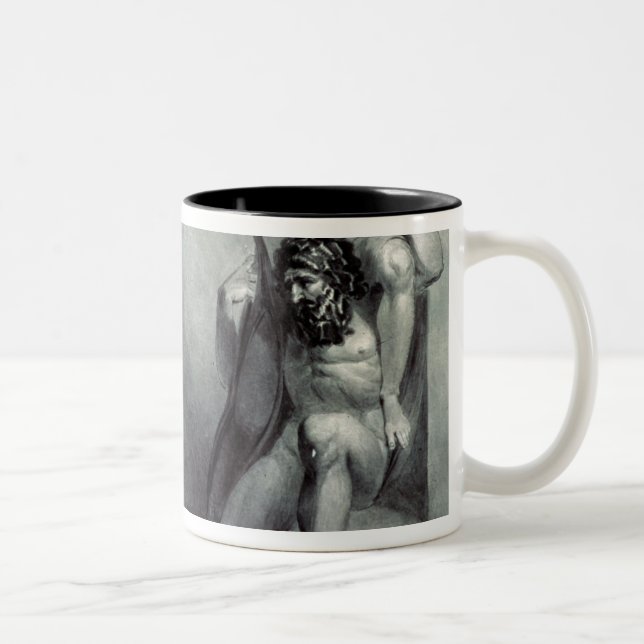 Caneca De Café Em Dois Tons William Blake | Tiriel, carregado de volta ao (Direita)