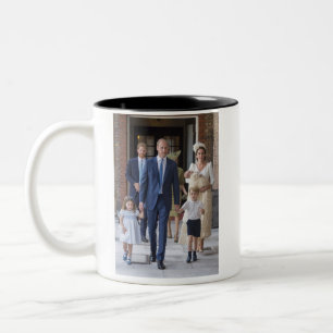 Caneca De Café Em Dois Tons William, Kate e crianças