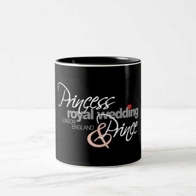 Caneca De Café Em Dois Tons William & Kate Royal Wedding (Centro)