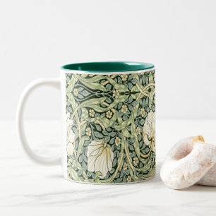 Caneca De Café Em Dois Tons William Morris Pimpernel Green