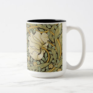 Caneca De Café Em Dois Tons William Morris Pimpernel Vintage Pré-Raphaelite