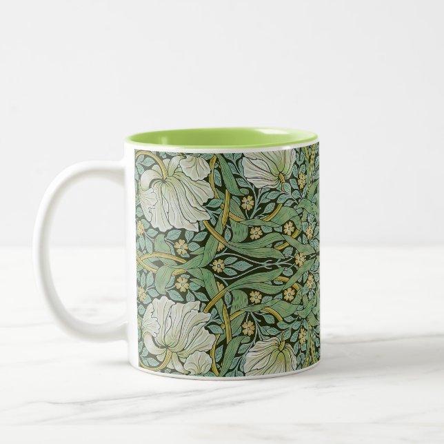 Caneca De Café Em Dois Tons William Morris - Pimpinela (Esquerda)