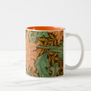 Caneca De Café Em Dois Tons William Morris Solteiro Stem Pattern Art Nouveau