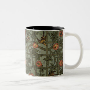 Caneca De Café Em Dois Tons William Morris Trellis Wallpaper
