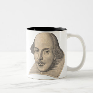 Caneca De Café Em Dois Tons William Shakespeare