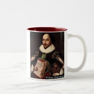 Caneca De Café Em Dois Tons William Shakespeare