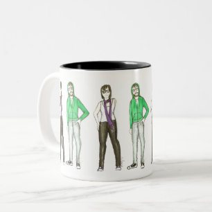 Caneca De Café Em Dois Tons Williamsburg Brooklyn Hipster NYC