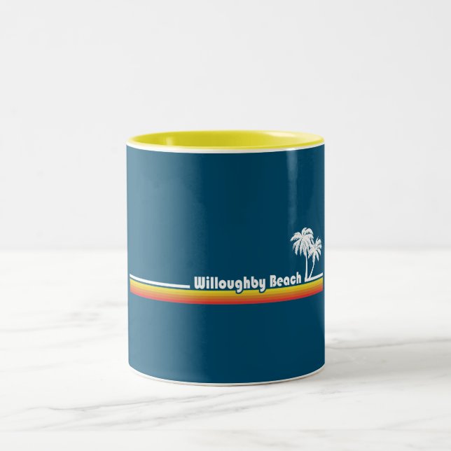 Caneca De Café Em Dois Tons Willoughby Beach Virginia (Centro)