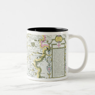 Caneca De Café Em Dois Tons Wiltshire, gravado por Jodocus Hondius