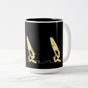 CANECA DE CAFÉ EM DOIS TONS WINDSURFING