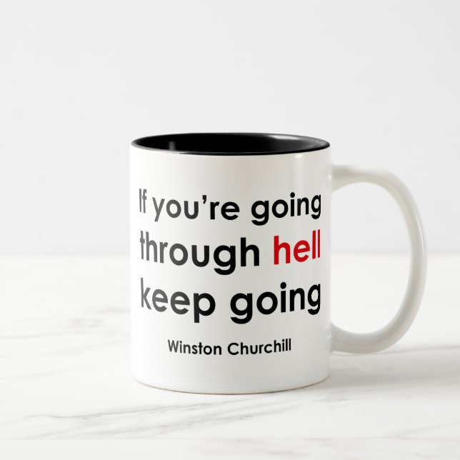 Caneca De Café Em Dois Tons Winston Churchill (Direita)
