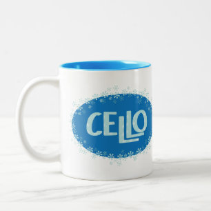 Caneca De Café Em Dois Tons Winter Cello