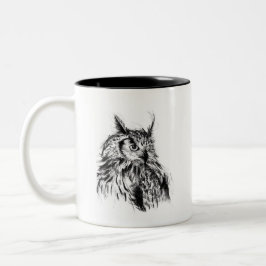 Caneca De Café Em Dois Tons Wisdom Owl