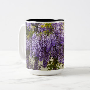 Caneca De Café Em Dois Tons Wisteria Flor