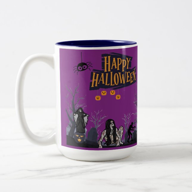 Caneca De Café Em Dois Tons Witching Hour Whispers roxo real (Esquerda)