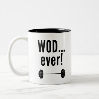 Caneca De Café Em Dois Tons WODever! - Presentes Crossfit-Inspirados da
