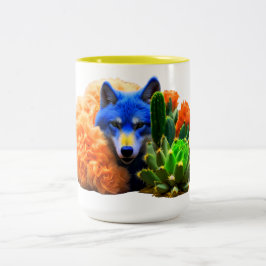 Caneca De Café Em Dois Tons Wolf22: