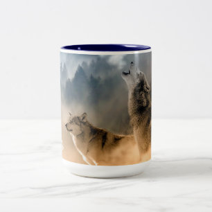 Caneca De Café Em Dois Tons Wolf Coffee Mug De Dois Toneladas