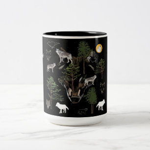 Caneca De Café Em Dois Tons Wolf Dream