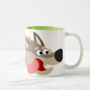 Caneca De Café Em Dois Tons Wolf Mug, Caricatura De Frota
