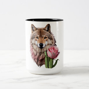 Caneca De Café Em Dois Tons Wolf One
